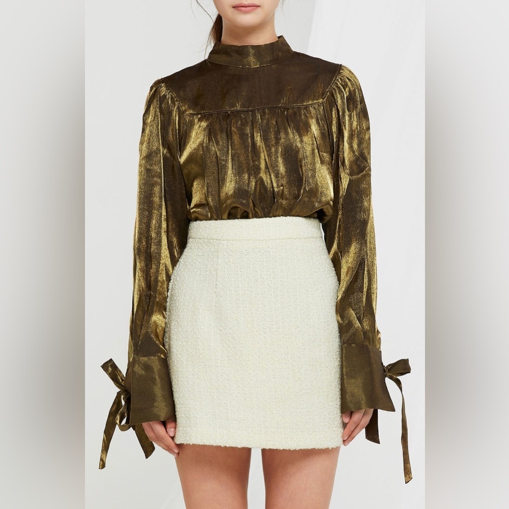 Poppy Shimmering Blouse, Small, NWOT​